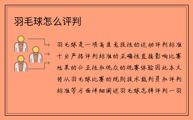 羽毛球怎么评判